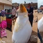 Drama As First Wife Storms Wedding Venue, Pours Red Oil On 2nd Wife's Wedding Gown [Photos/Video] 8