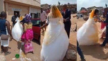Drama As First Wife Storms Wedding Venue, Pours Red Oil On 2nd Wife's Wedding Gown [Photos/Video] 8