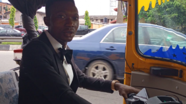 Meet The Corporate Keke Driver Who Dresses Like A banker, Makes N8,000 Per Day - Watch Video 1