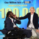 TV Host Ellen DeGeneres Surprises A Nigerian-American Paralysed Footballer With A Donation Of $100,000 6