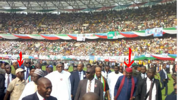Buhari Kicks Off Presidential Campaign In Akwa Ibom, Oshiomhole And Okorocha Seen Avoiding Each Other 7