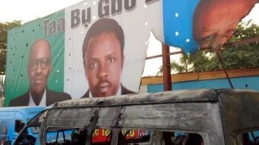 APC Office, Buses Branded 'Buhari/Osinbajo' Set On Fire In Enugu State 4