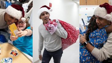 Barack Obama Plays Santa Claus As He Surprises Children With Christmas Gifts In Hospital [Photos/Videos] 9