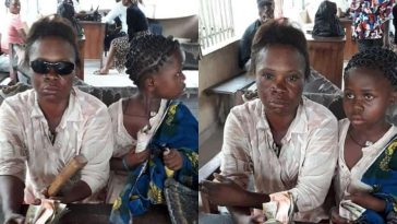 Fake Blind Beggar Regains Sight After Police Threatened Her With Tear Gas - See Photos 6