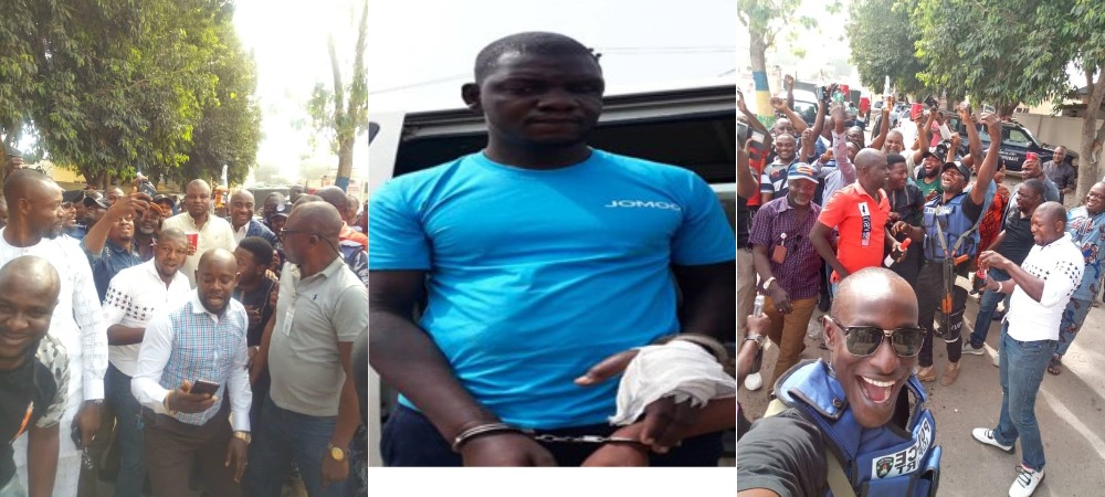 Policemen Pop Champagne As They Celebrate Arrest Of Deadly Boko Haram Commander In Lagos [Photos] 1