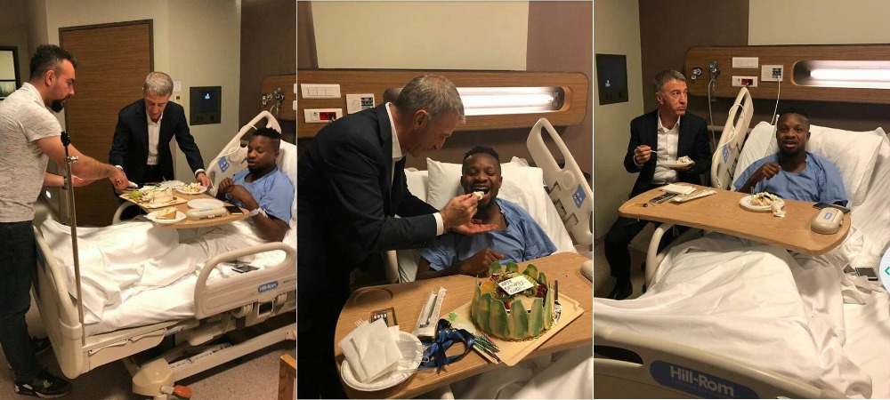 President Of Football Club In Turkey Celebrates Christmas With Injured Nigerian Player In Hospital [Photos] 5