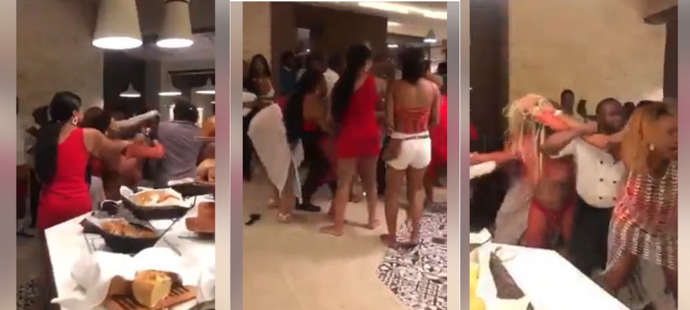 Young Ladies Engage In Serious Fight Over Food At A Public Event - See Photos 4