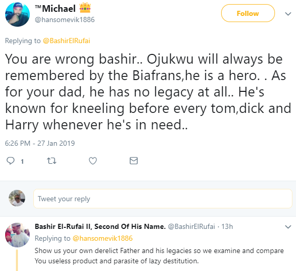 Governor El-Rufai's Son, Bashir, Describes Ojukwu As 'Failed Hero' 4