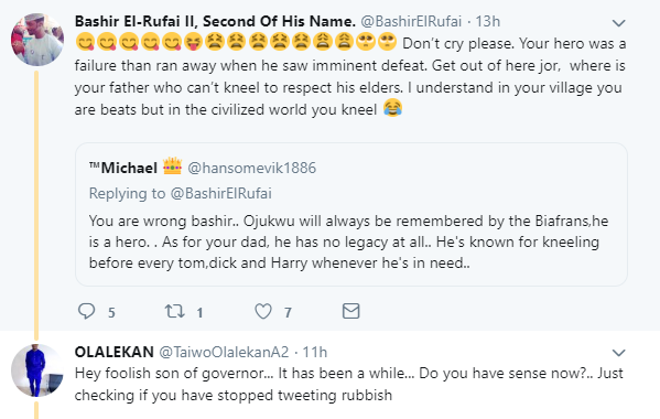Governor El-Rufai's Son, Bashir, Describes Ojukwu As 'Failed Hero' 5