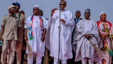"Our Governortorial Candidate" - President Buhari Commits Another Error During APC Campaign In Delta State 2