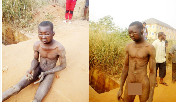 Man Caught Stealing Pants In Anambra State, Reveals How Much He Sells Them [Photos] 1