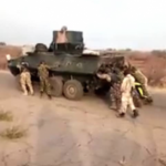 Nigerian Soldiers Seen Pushing Faulty Armoured Tank On Battle Field [Video] 11
