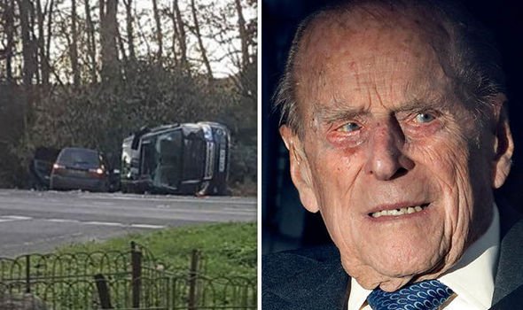 Prince Philip Unhurt As Car Crashes While Driving Near Royal Estate 3
