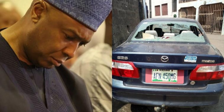 Political Thugs Reportedly Working For APC Attacks Saraki's Family Residence In Illorin - See Photos 1