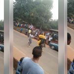 Drama As Young Man Engages Masquerade In A Flogging Contest As Villagers Watch [Photos] 10