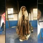 Lady Sets Virgin Mary’s Statue On Fire After Sunday Mass In Enugu State - See Photos 14