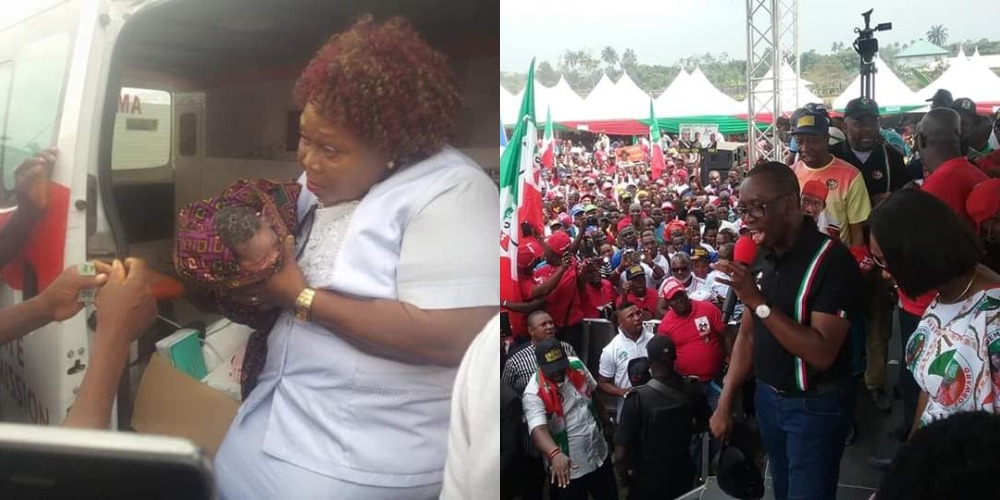 Governor Okowa Donates N2 Million To Baby Born At PDP Campaign Ground In Delta State 6