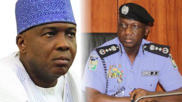 Drama As Saraki Refuses To Shake Hands With IGP Idris At Armed Forces Remembrance Day 6