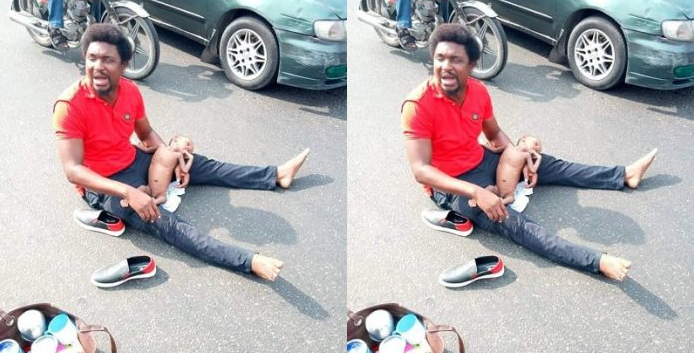 Nigerians Raises N70 Million For The Man Who Was Weeping By The Roadside With His Sick Child Who Has A Heart Disease 8