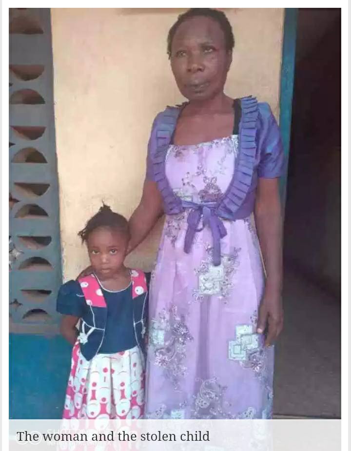 55-Year-Old Woman Arrested While Dedicating A Stolen 5-Year-Old Girl In Enugu Church [Photos] 1