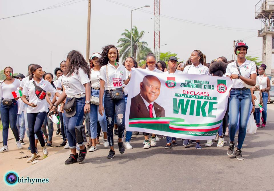 Slay Queens Hits The Streets Of Port-Harcourt To Campaign For Governor Wike's Re-election [Photos] 2