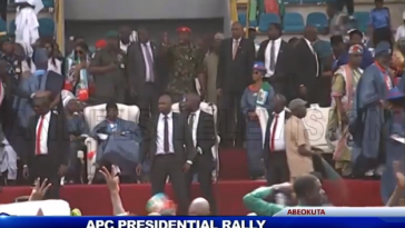 President Buhari, Oshiomhole Booed And Stoned During APC Campaign Rally In Ogun State [Video] 1