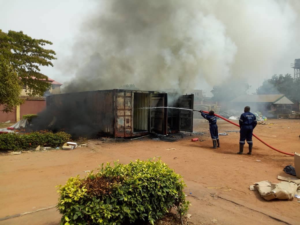 Two Containers Filled With INEC Election Materials Burns In Anambra, INEC Reveals Next Line Of Action [Photos] 2