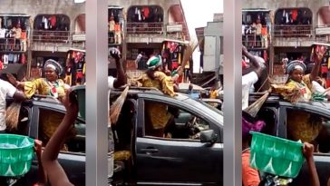 "Buhari Must Go" - Woman And Her Team Stoned While Campaigning For APC In Benin [Video] 5