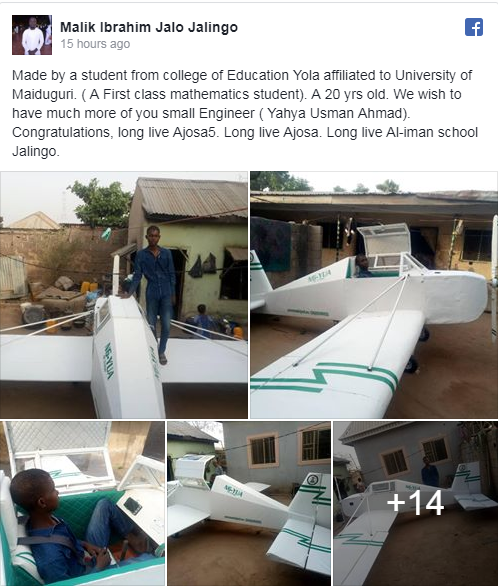 20-Year-Old Talented Nigerian Boy Constructs Airplane With Local Materials [Photos] 9