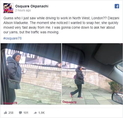Ex-Minister Alison-Madueke Spotted By Nigerian On Streets Of London, Escapes Being Confronted [Photos] 2