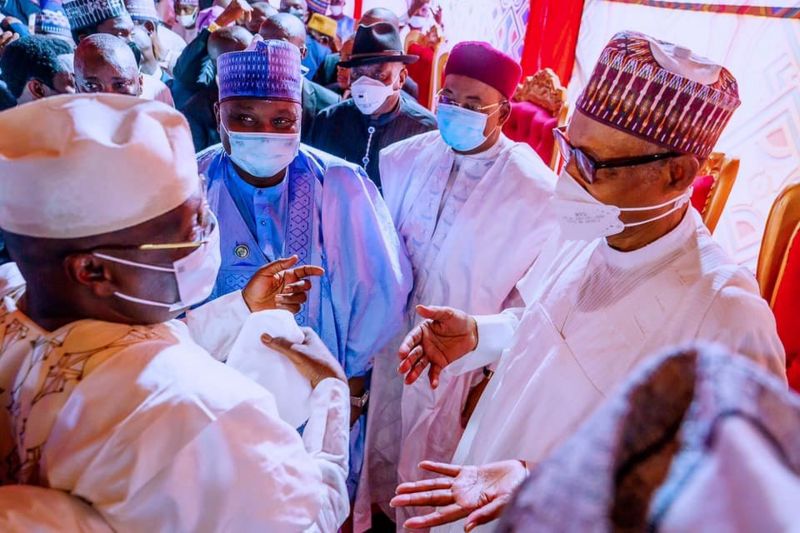 President Muhammadu Buhari, former President Goodluck Jonathan, former Vice President Atiku Abubakar, top government officials and politician