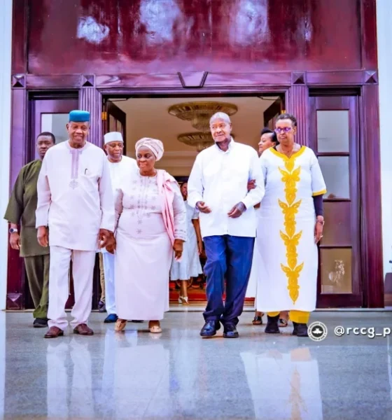 Ugandan President Museveni Hosts Pastor Adeboye, Wife At State Dinner [Photos]
