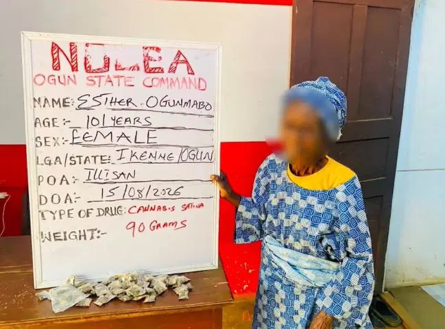 101-Year-Old Woman Released After Arrest For Selling Cannabis In Ogun 3 101-Year-Old Woman Released After Arrest For Selling Cannabis In Ogun
