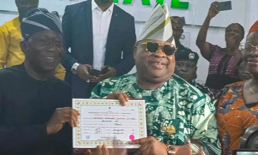 Adeleke Receives Certificate Of Return, Says “I've Forgiven Those Who Offended Me ”