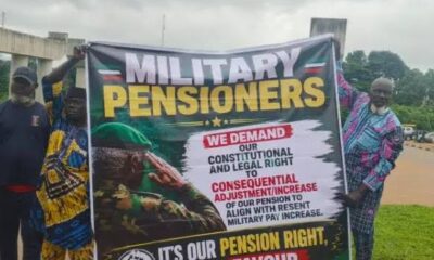 Military Retirees Protest Delayed Pension Adjustments In Abuja